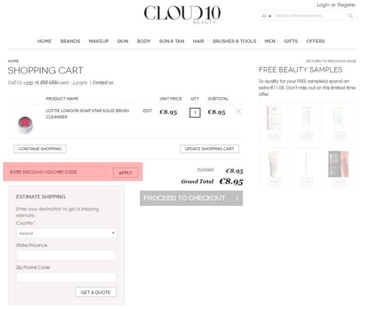 redeeming cloud10beauty.com voucher-code