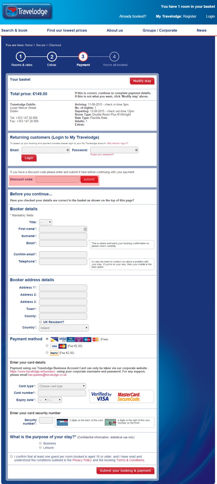 redeeming travelodge.ie voucher-code