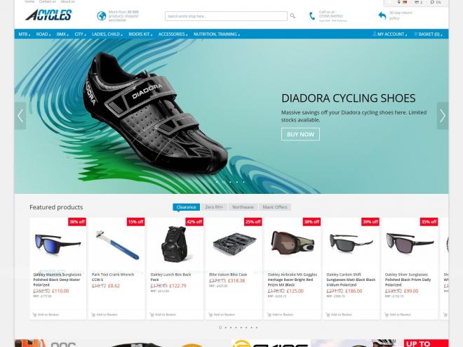 Screenshot of the shop