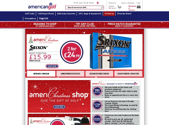 Screenshot of the shop