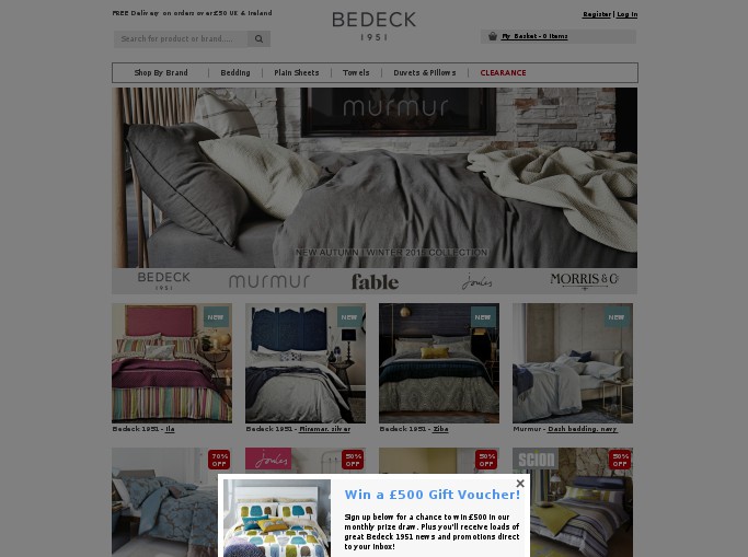 Screenshot of the shop