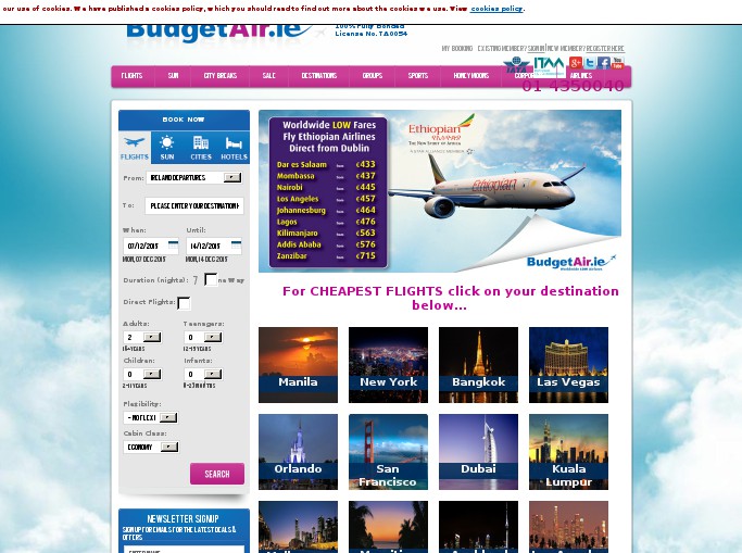 Screenshot of the shop