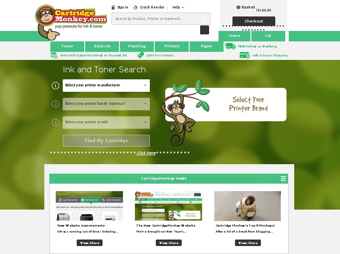 Screenshot of the shop