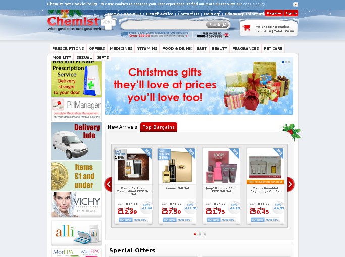 Screenshot of the shop