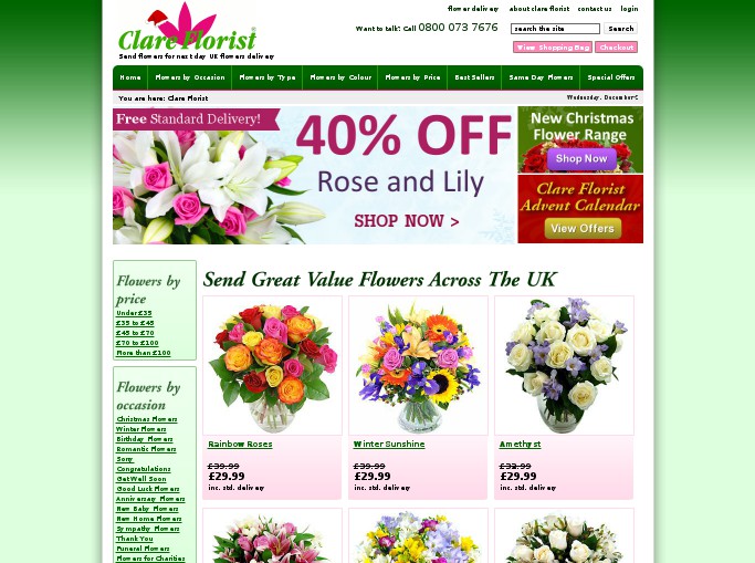 Screenshot of the shop