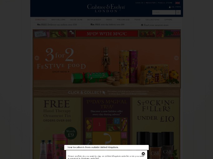 Screenshot of the shop