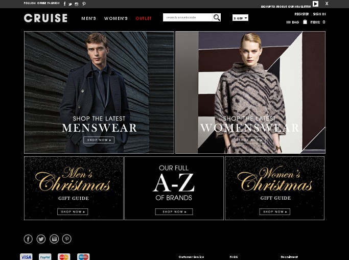Screenshot of the shop