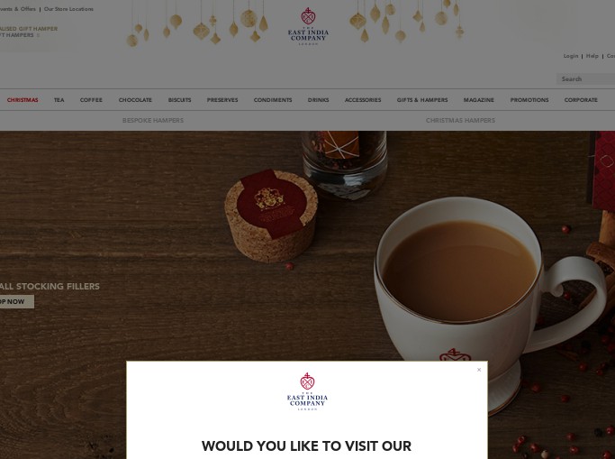 Screenshot of the shop