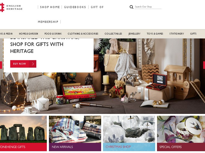 Screenshot of the shop