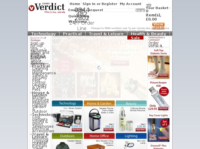 Screenshot of the shop