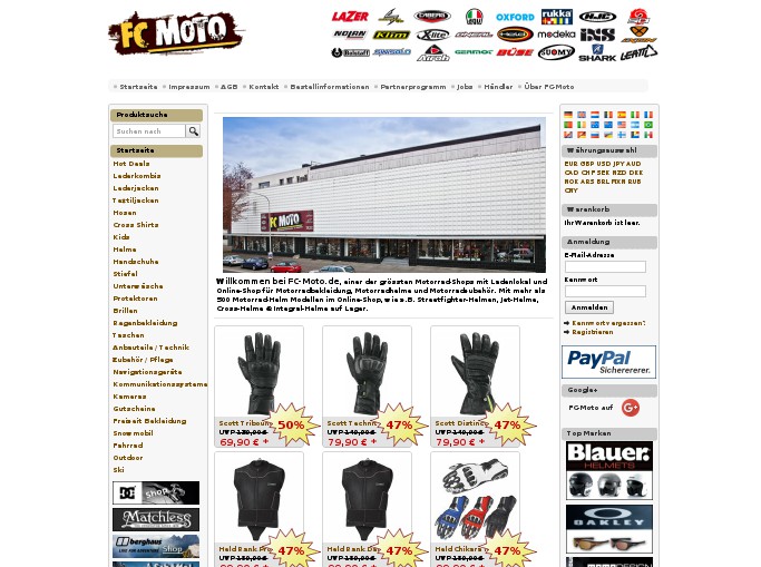 Screenshot of the shop