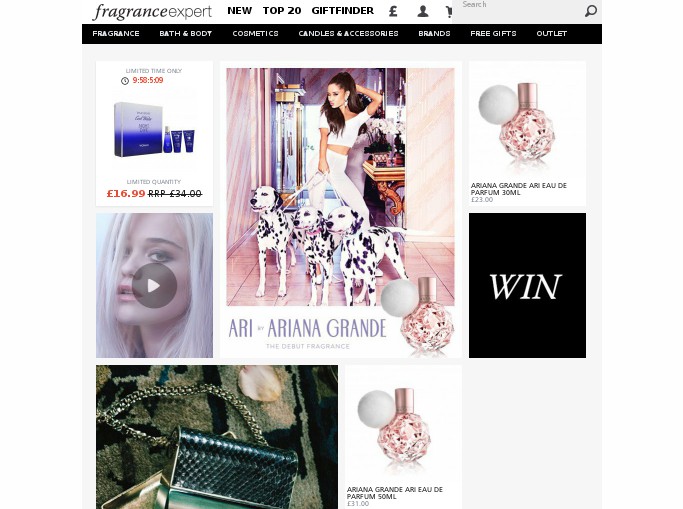 Screenshot of the shop