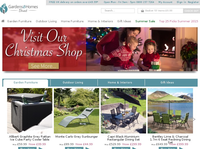 Screenshot of the shop