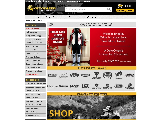 Screenshot of the shop