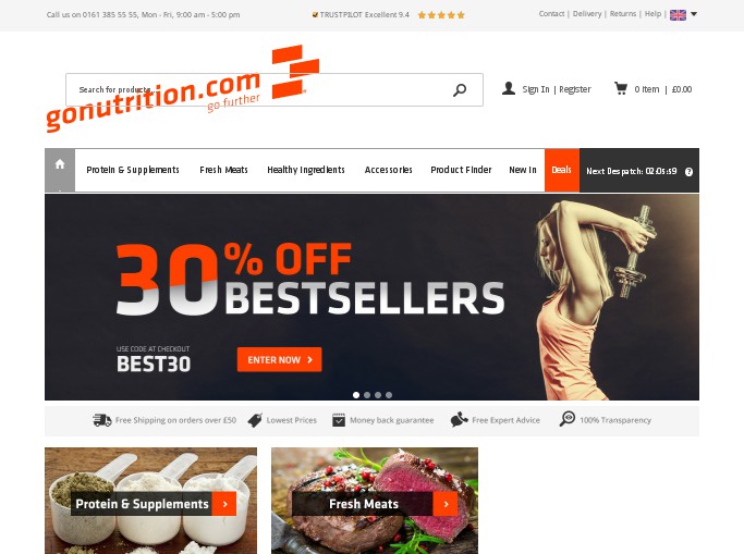 Screenshot of the shop