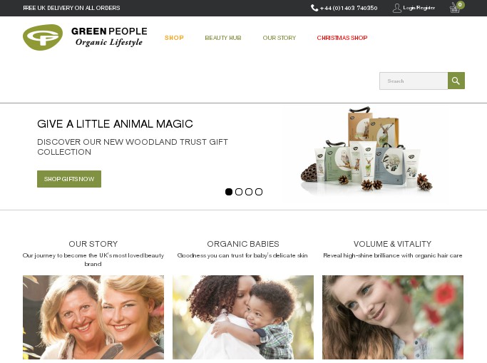 Screenshot of the shop