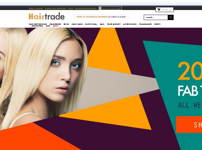 Screenshot of the shop