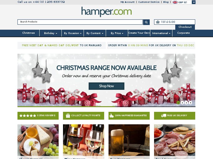 Screenshot of the shop