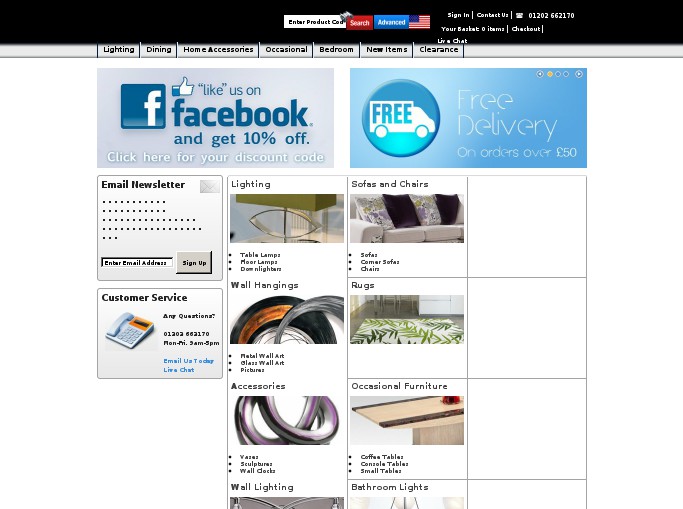 Screenshot of the shop