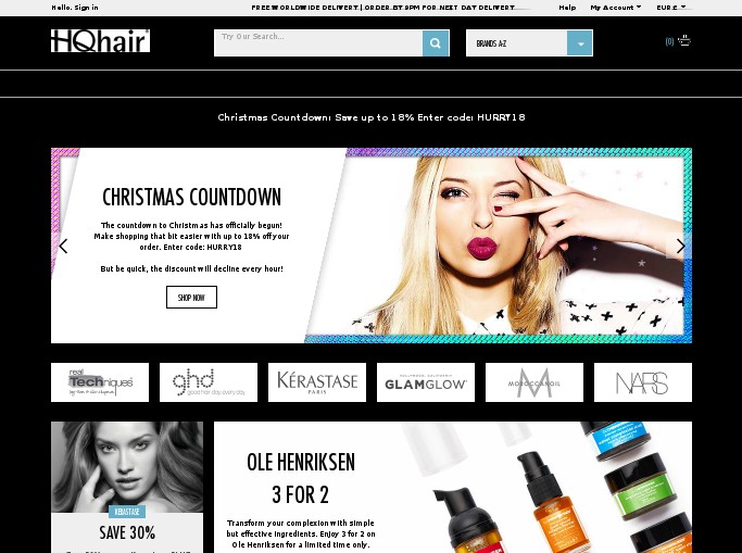 Screenshot of the shop