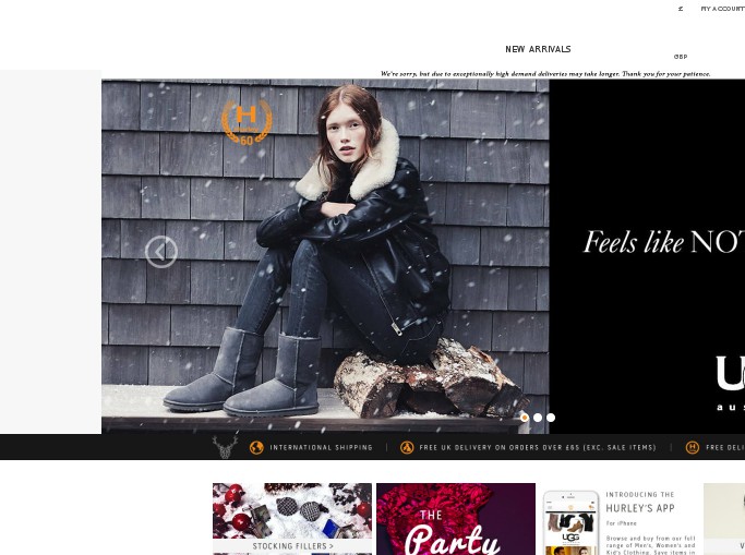 Screenshot of the shop