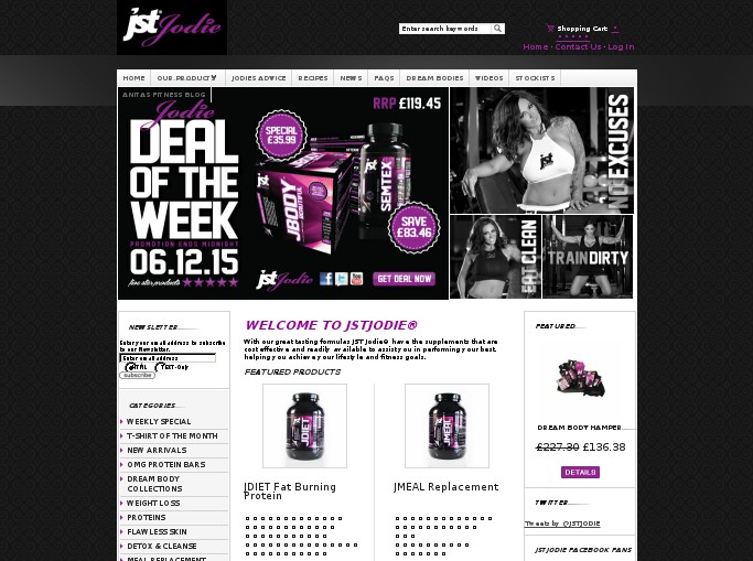 Screenshot of the shop