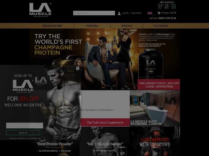 Screenshot of the shop