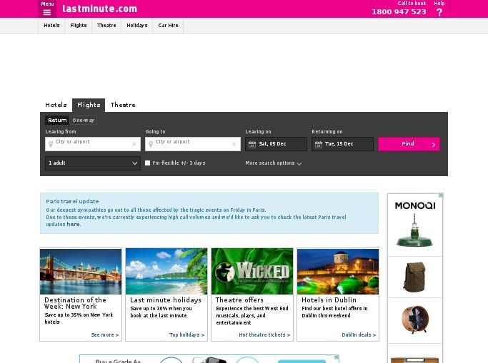 Screenshot of the shop