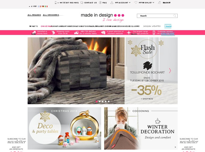 Screenshot of the shop