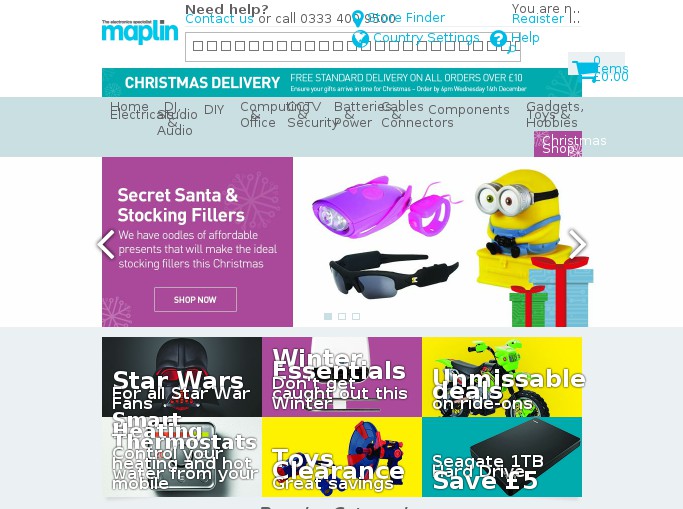 Screenshot of the shop