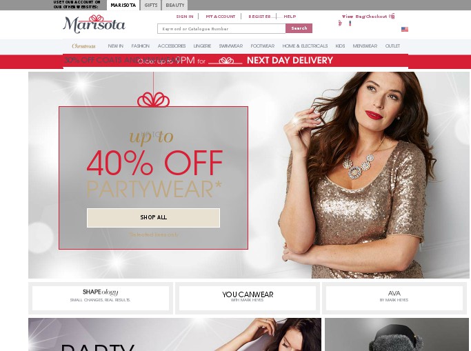 Screenshot of the shop