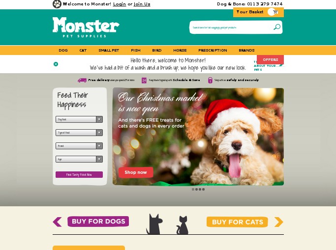 Screenshot of the shop