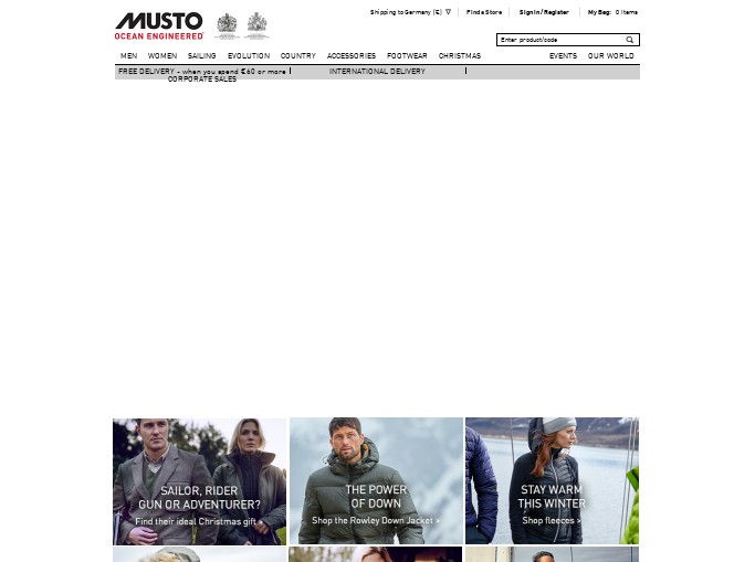 Screenshot of the shop