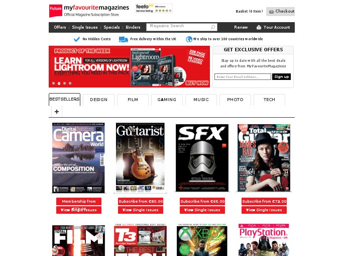 Screenshot of the shop