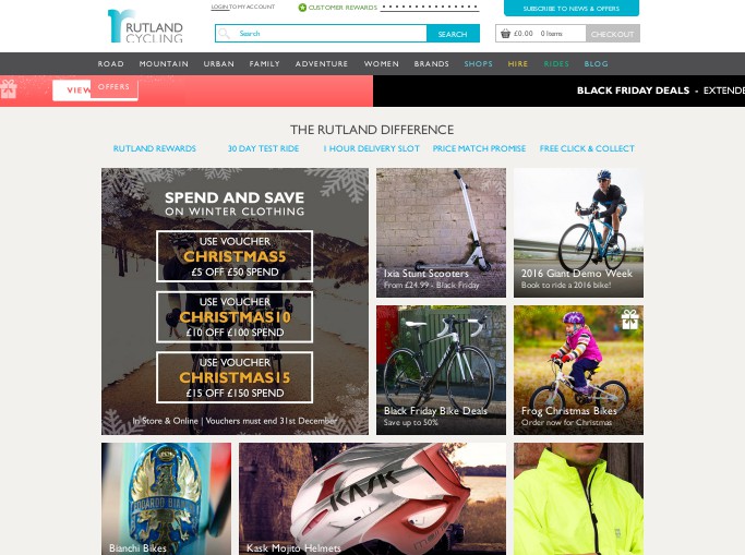 Screenshot of the shop