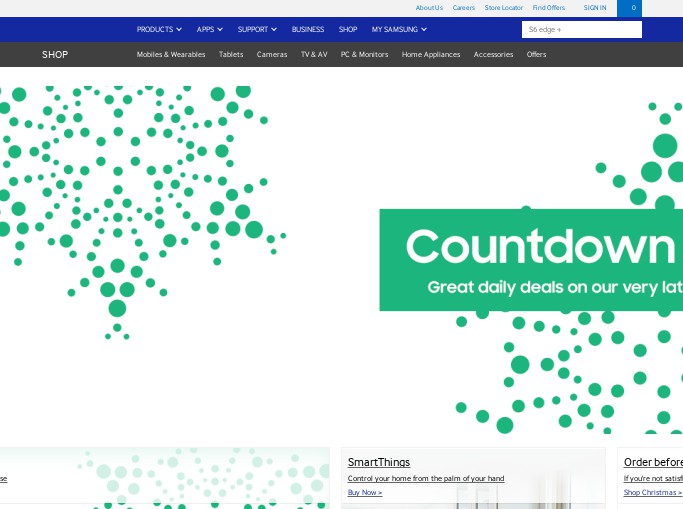 Screenshot of the shop