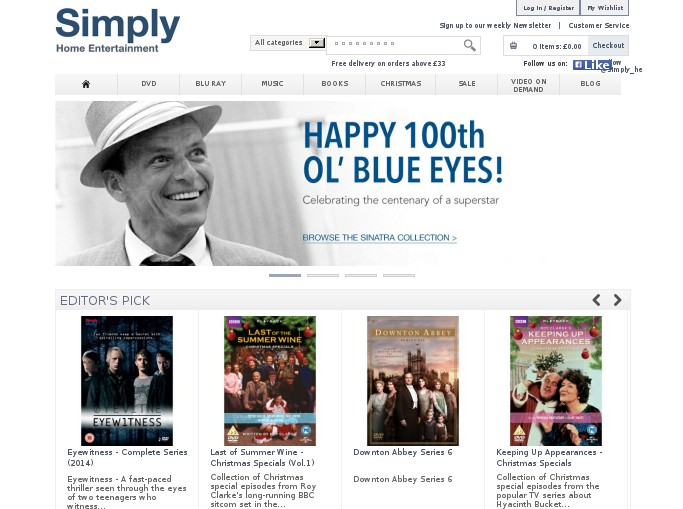 Screenshot of the shop