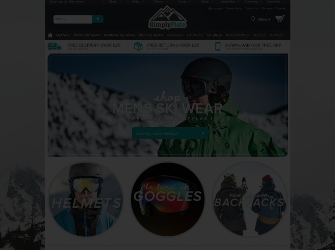 Screenshot of the shop