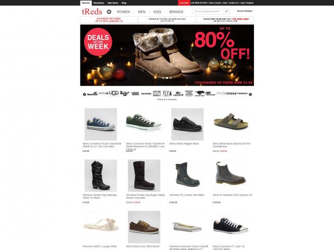 Screenshot of the shop