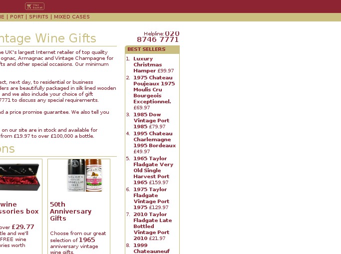 Screenshot of the shop