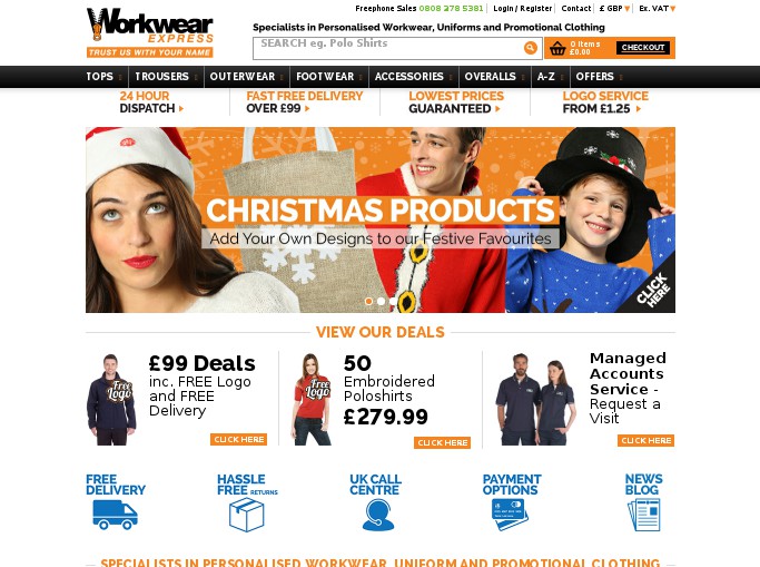 Screenshot of the shop