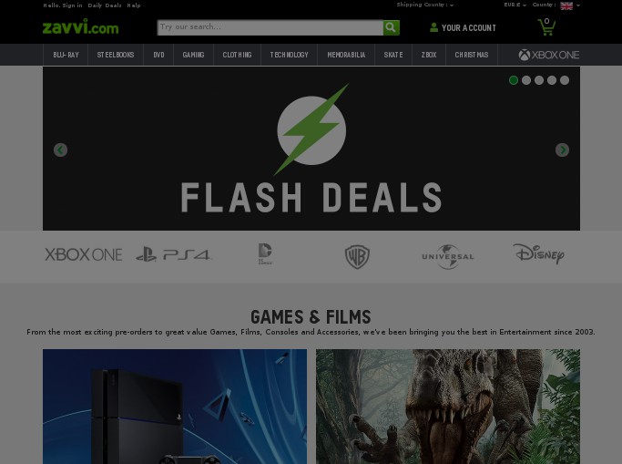 Screenshot of the shop